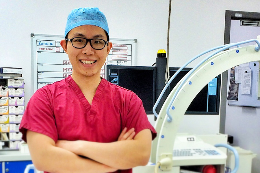 Dr Faii Ong at hospital
